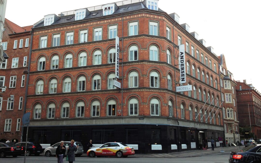 Andersen Boutique Hotels exteriör vid Istedgade och Helgolandsgade. Foto från juni 2013.