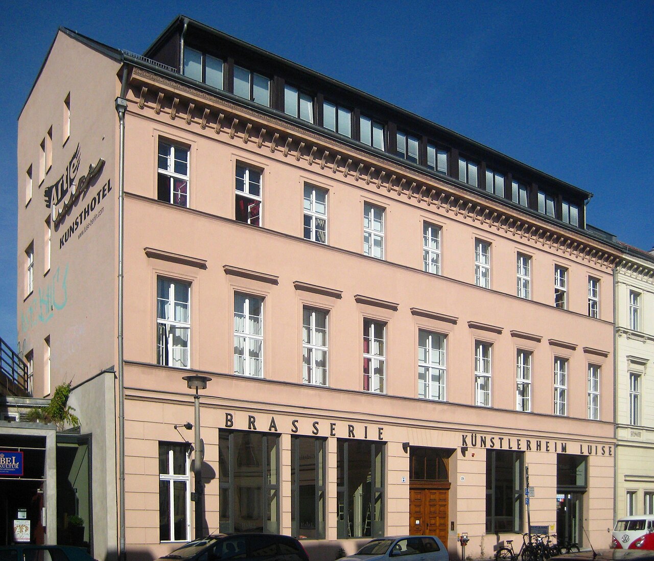 Exteriör av Arte Luise Kunsthotel vid Luisenstraße 19, Berlin. Foto från 2009.