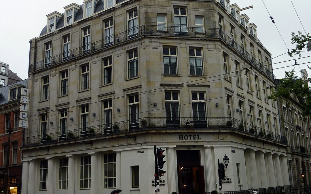 Exteriör av Banks Mansion vid Herengracht 519–525, Amsterdam. Foto från 2010.