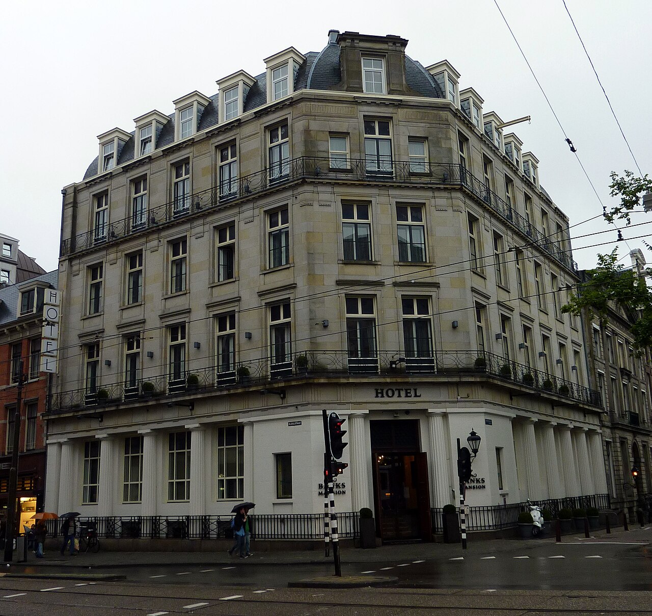 Exteriör av Banks Mansion vid Herengracht 519–525, Amsterdam. Foto från 2010.