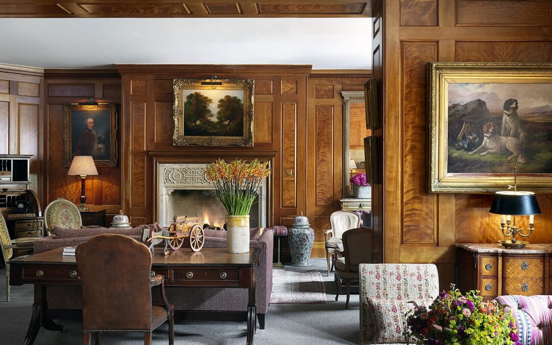 Drawing room, en gemensam salong på Covent Garden Hotel. Foto från 2018.