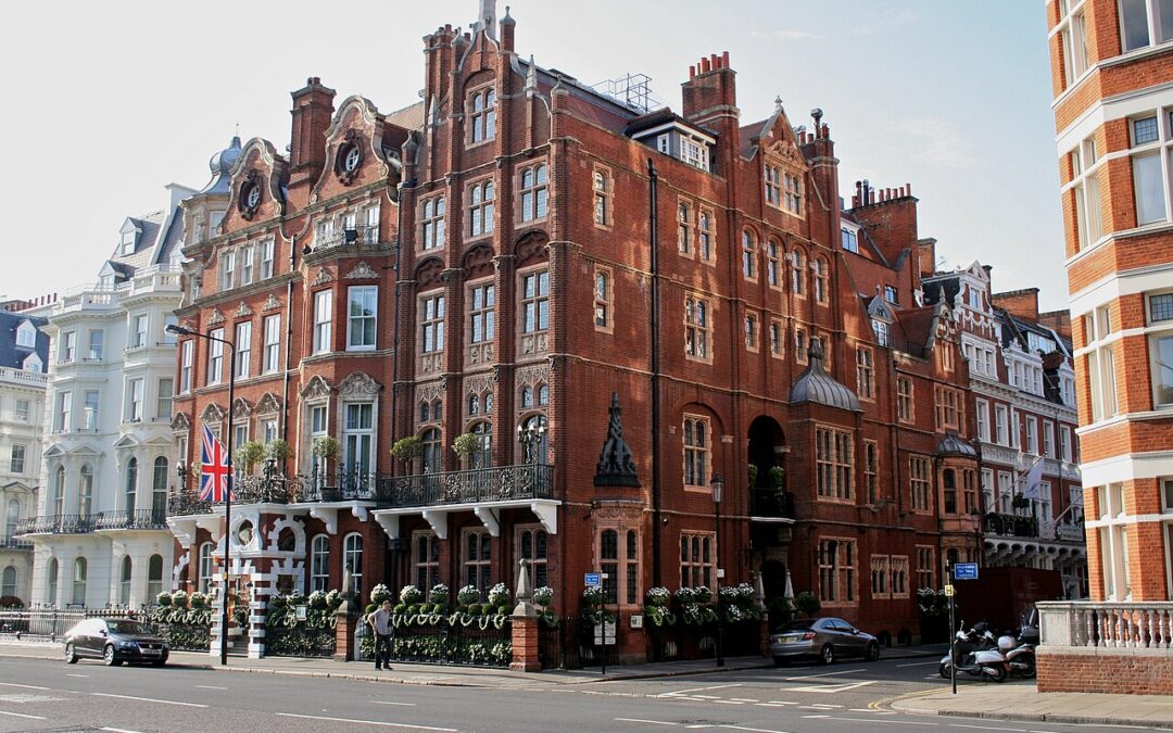 Exteriör av The Milestone Hotel & Residences vid 1 Kensington Court, London. Foto från 2009.